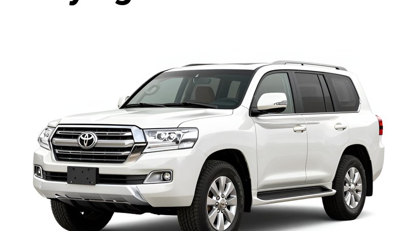 Современная иллюстрация внедорожника Toyota Land Cruiser для статьи о типичных ошибках при покупке авто